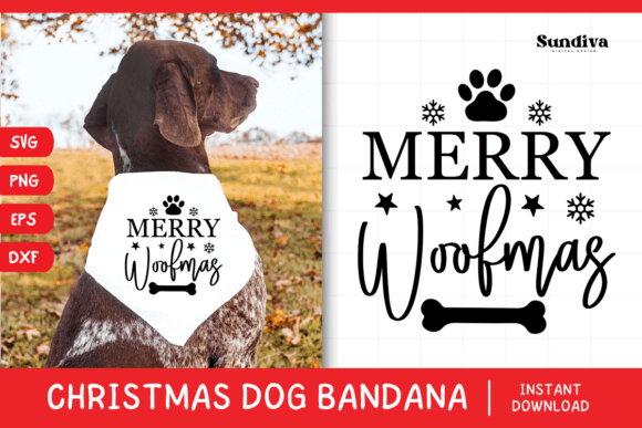 Christmas Dog Bandana Quotes SVG 8