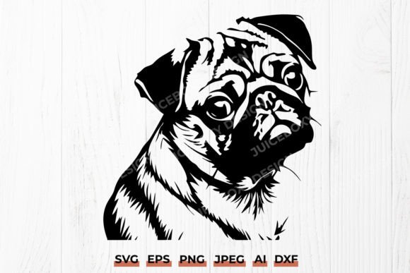 Cute Pug SVG
