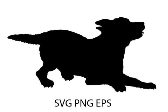 Dog Playing Silhouette SVG