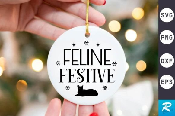 Feline Festive SVG Design