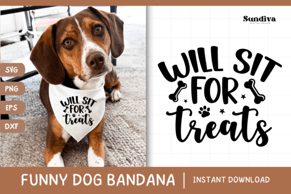 Funny Dog Bandana Quotes SVG 1