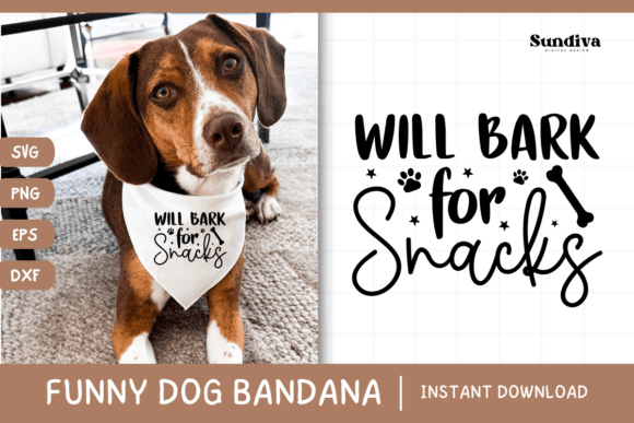 Funny Dog Bandana Quotes SVG 2
