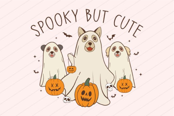 Halloween Dog Ghost Paws Svg Png Pumpkin