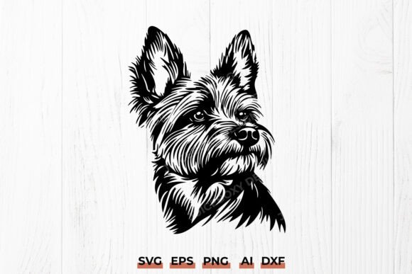 Yorkshire Terrier SVG for Embroidery